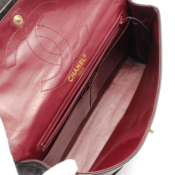 Chanel Matelasse W Flap Shoulder Bag Lambskin Black - Picture 3 of 9